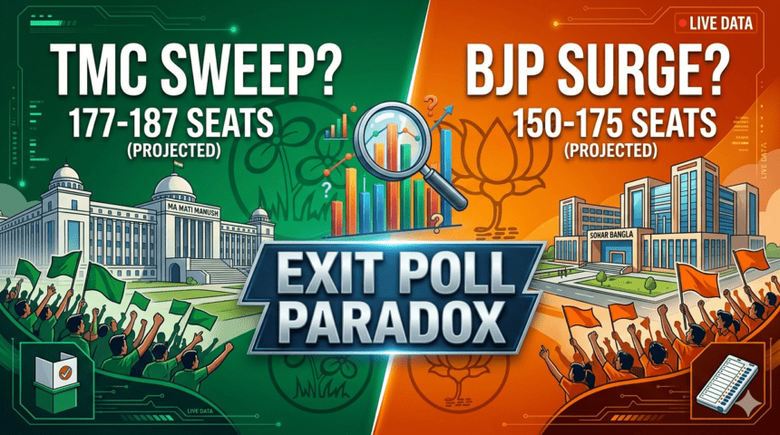 The Exit Poll Paradox: Why Pollsters are Split Between a TMC Sweep and a BJP Surge 1 Exit Poll Paradox