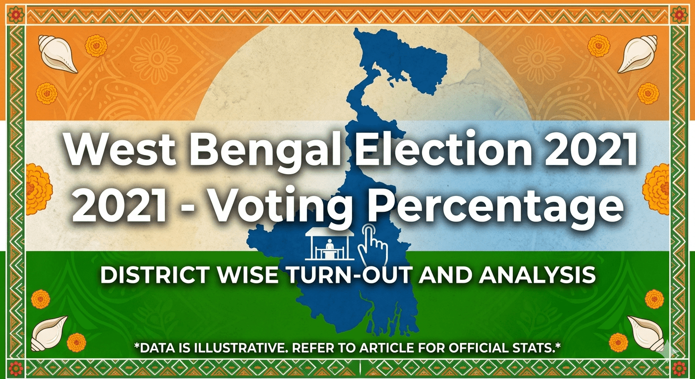 West Bengal Election 2021 Voting percentage districwise