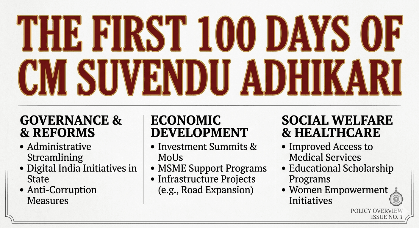 First 100 Days of CM Suvendu Adhikari